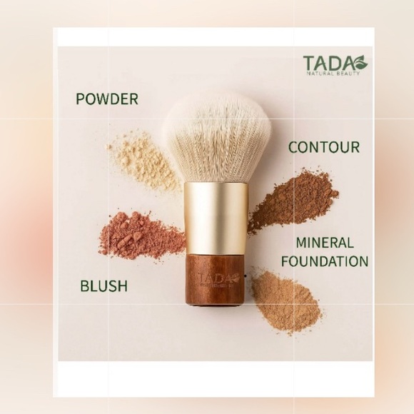 TADA Natural Beauty Kabuki Makeup Brush, Flawless Blending Makeup Brush - Picture 3 of 10